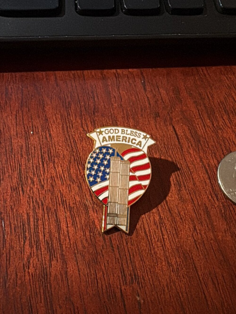 God Bless America Enamel Pin